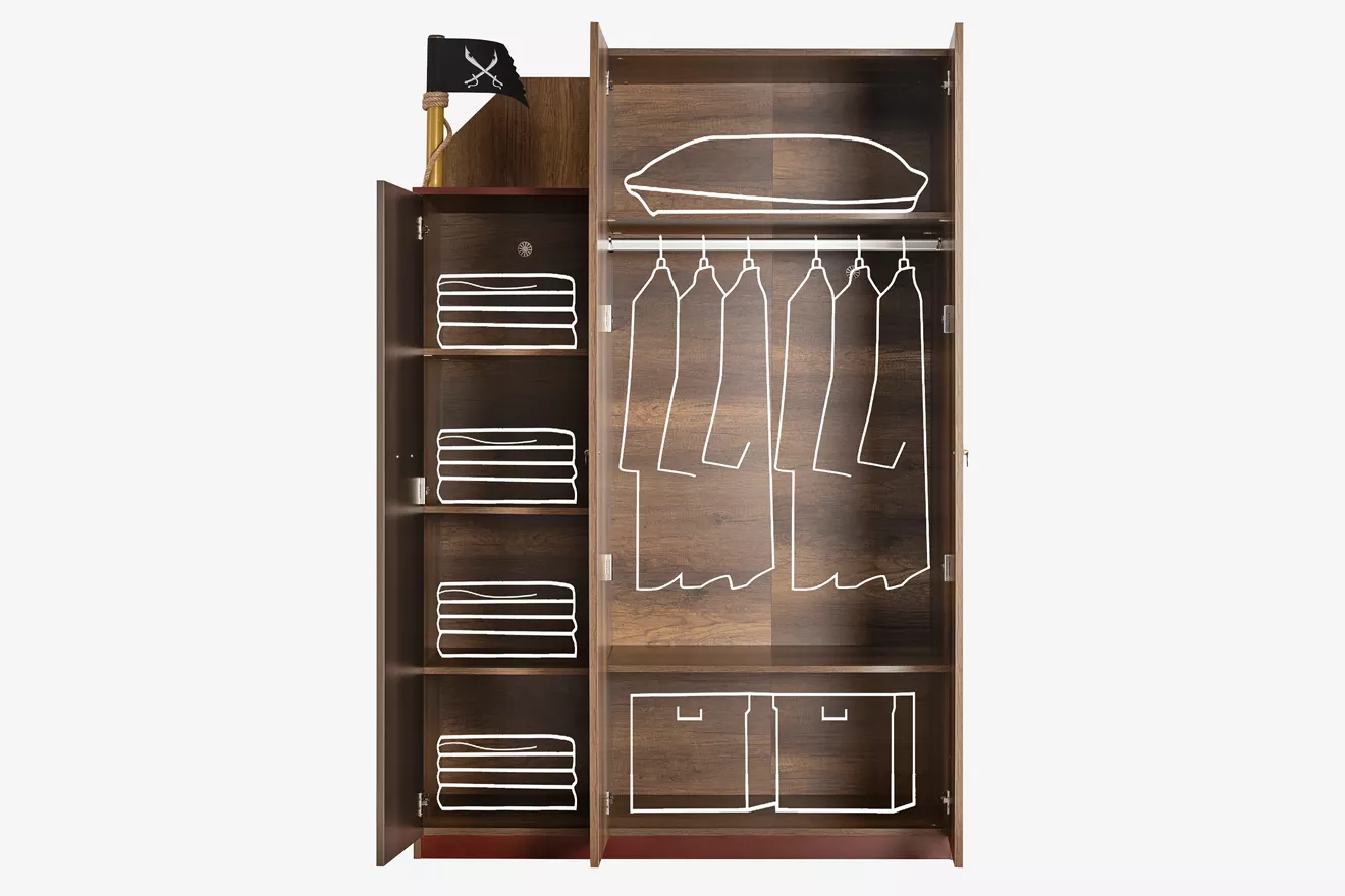 Korsan 3 Kapılı Dolap - Görsel 3