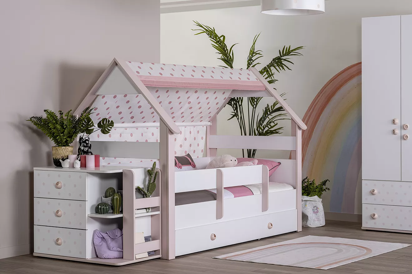 Montessori Pink Karyola - Görsel 6