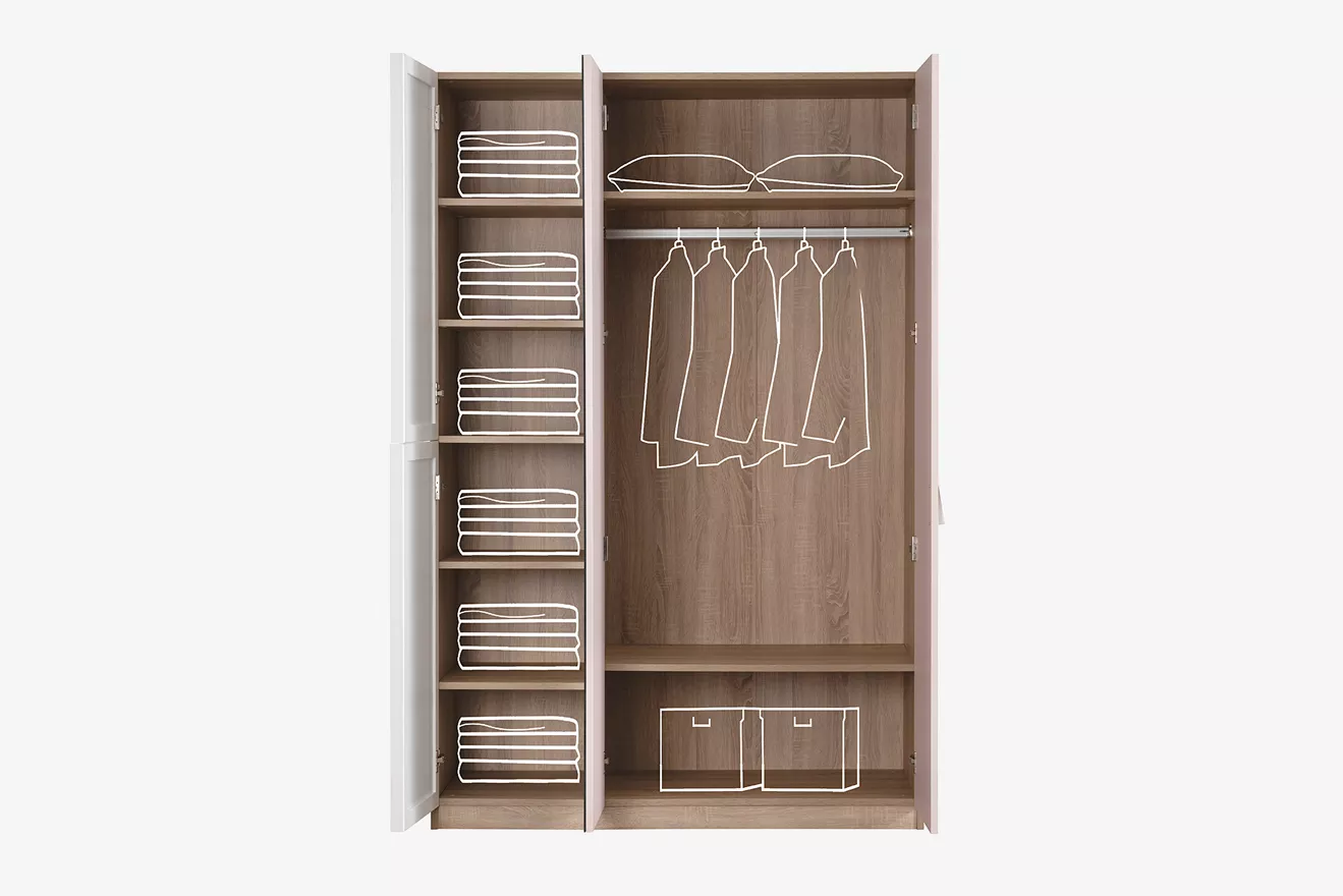 Angel City 3 Kapılı Dolap - Görsel 3