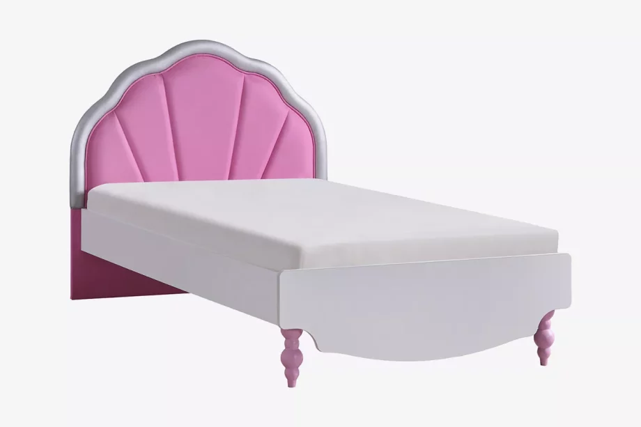 Little Princess Karyola Döşeme Başlıklı 100x200cm