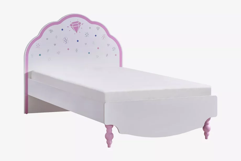 Little Princess Karyola Baskılı Başlıklı 100x200cm