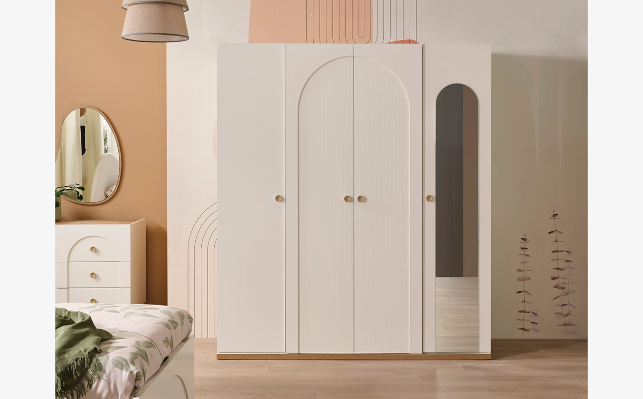 Louis 4 Kapılı Dolap - Görsel 5