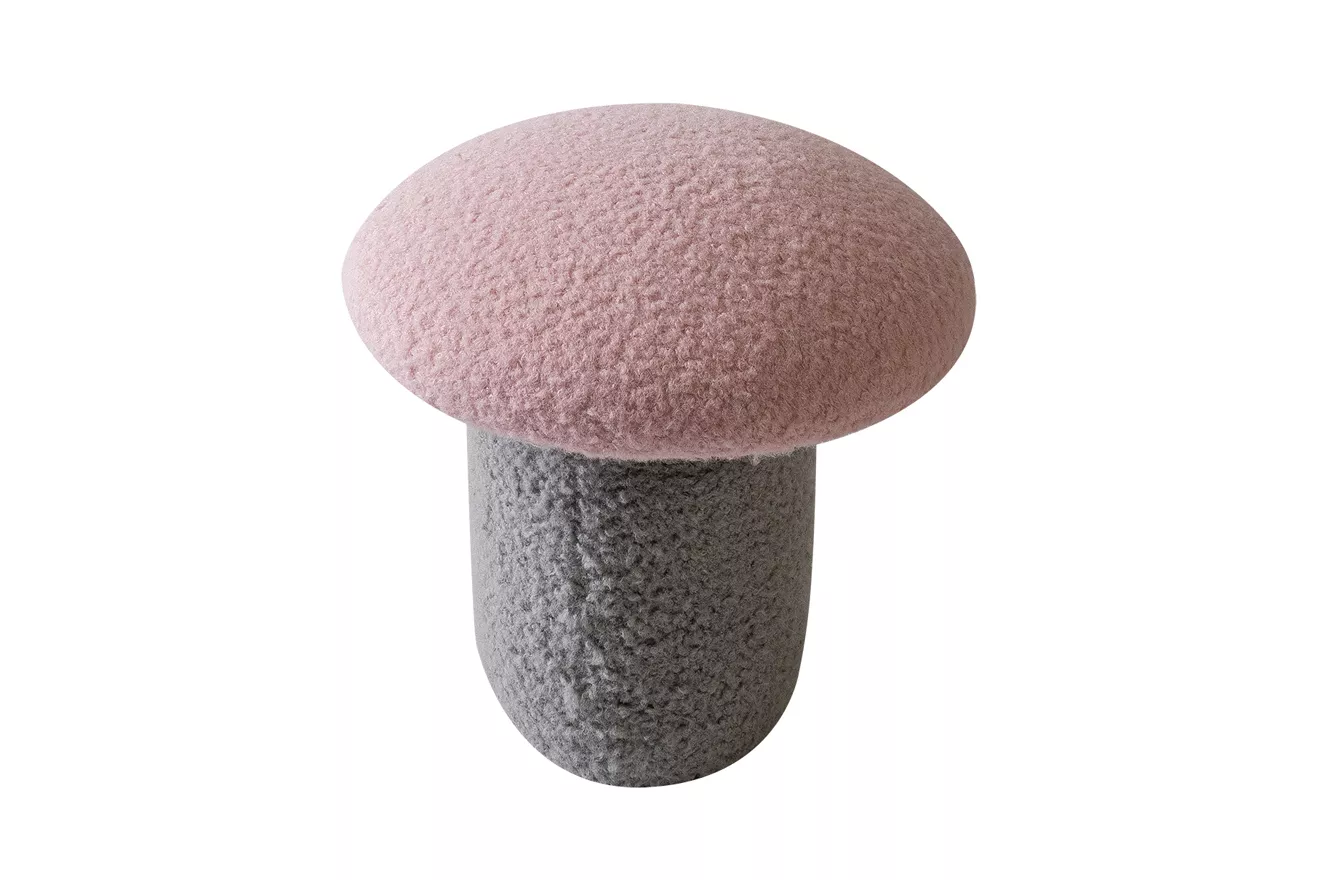 Mantar Puf (Pembe Gri)